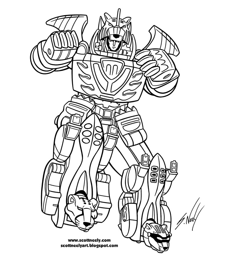 Slashcasual: Coloring Pages Power Rangers